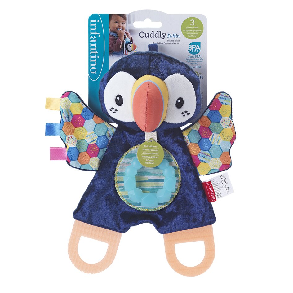 Infantino Jucarie pentru dentitie Gaga Teether Cuddly Puffin
