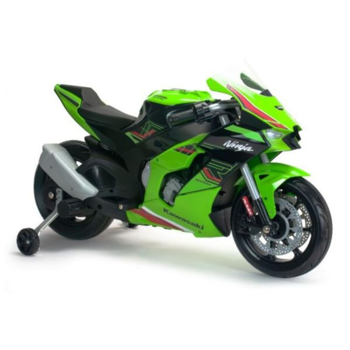 INJUSA Motocicleta electrica cu roti ajutatoare 12V Kawasaki Ninja ZX-R10 Verde