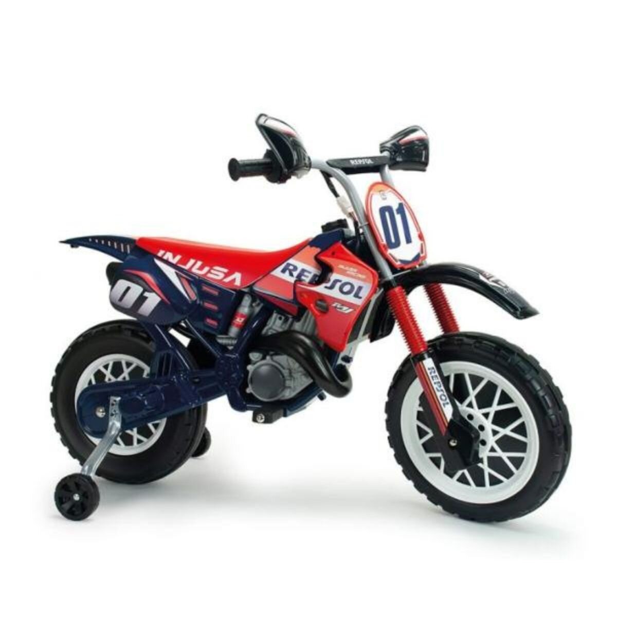 INJUSA Motocicleta electrica tip cross cu roti ajutatoare 6V Repsol