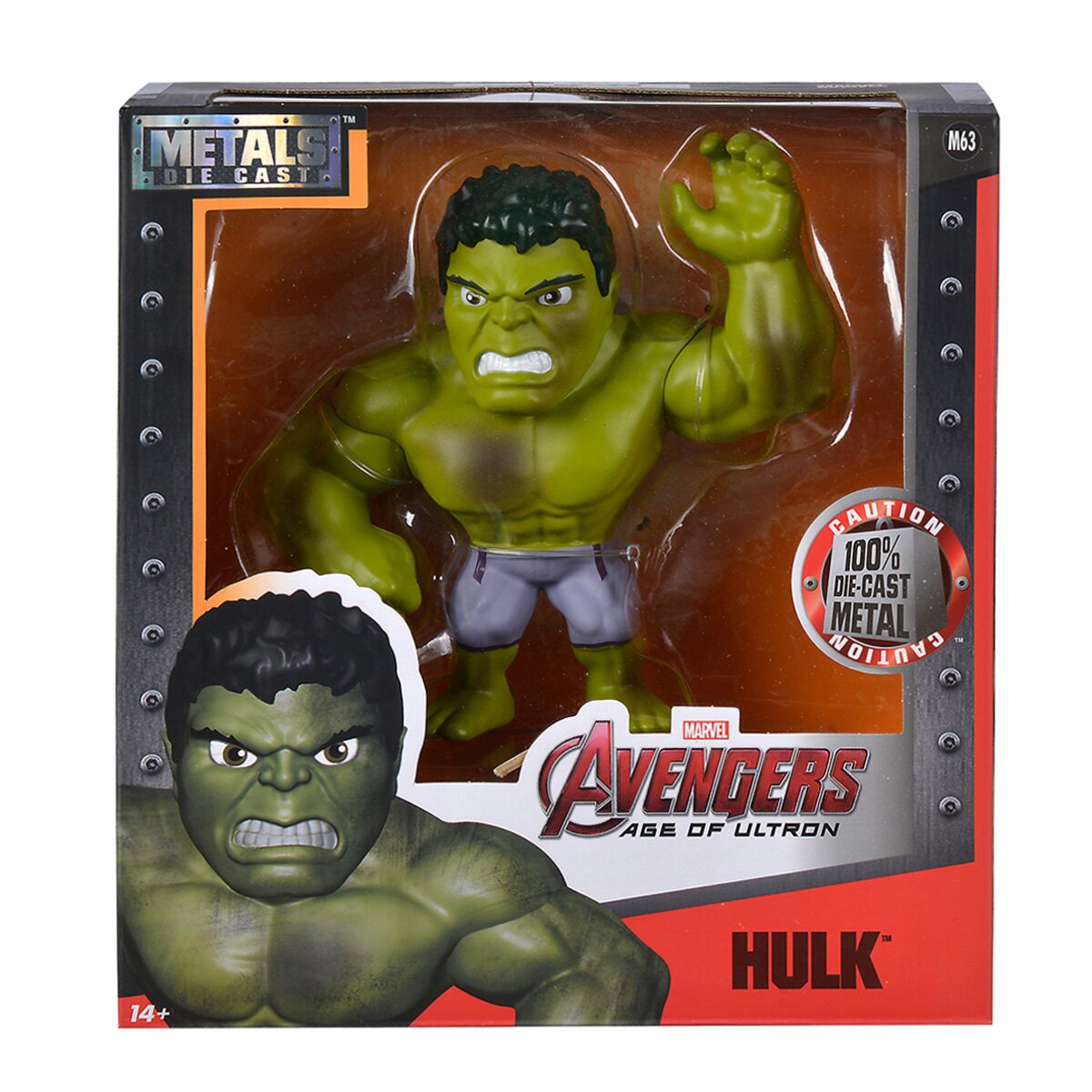Jada Figurina metalica Marvel Hulk 15 cm