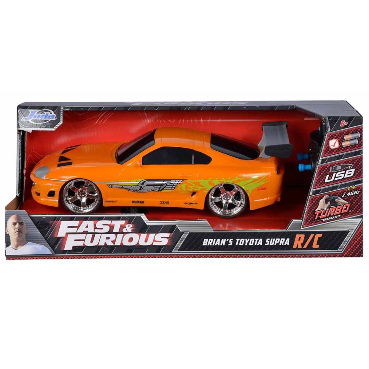 Jada Masina cu telecomanda Fast And Furious Brian S Toyota Supra 1:16