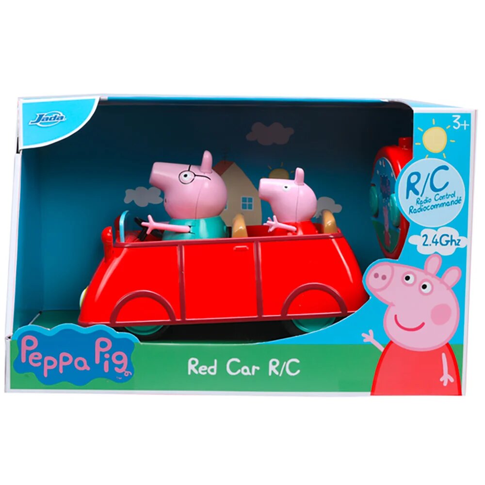 Jada Masina cu telecomanda si 2 figurine Peppa Pig