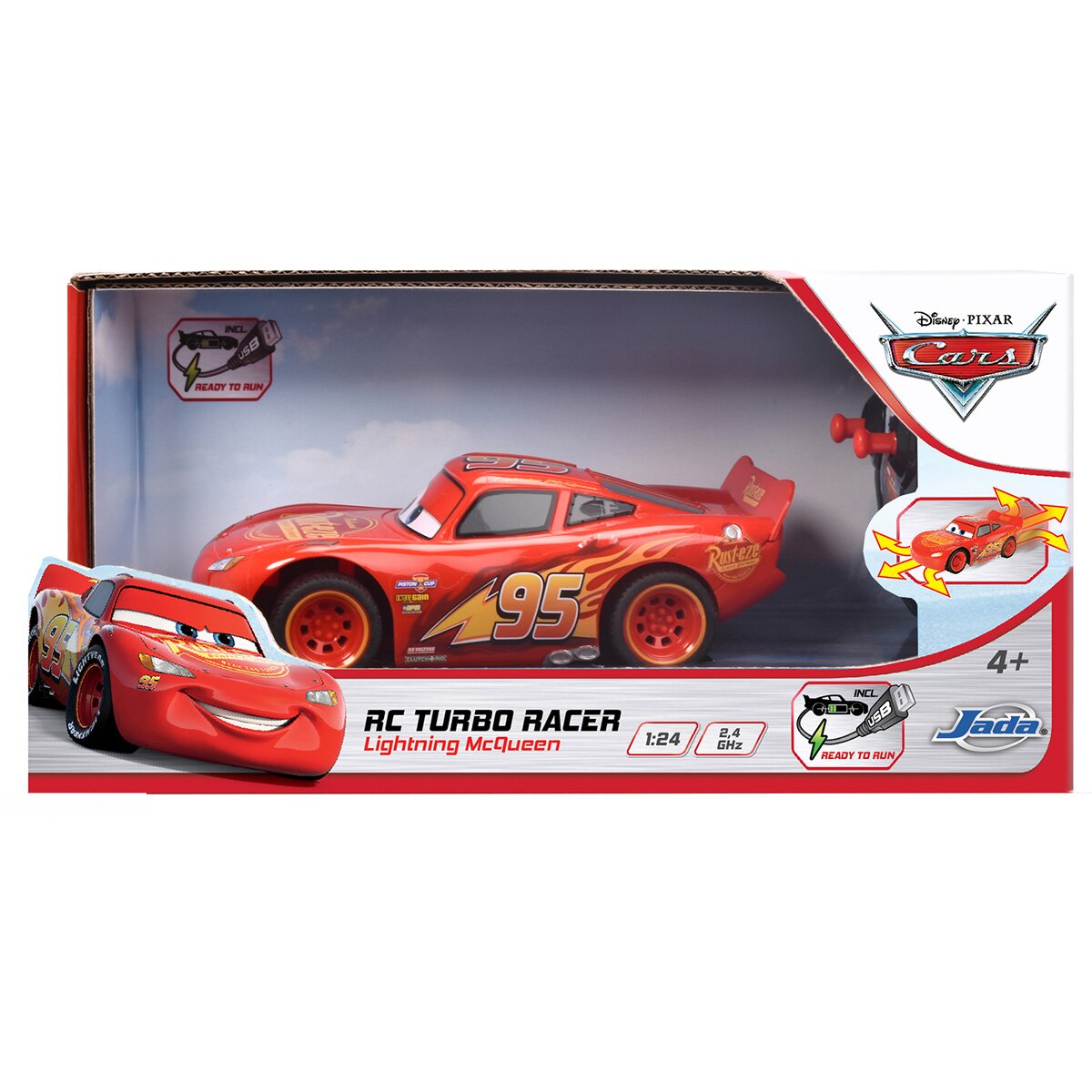 Jada Masina cu telecomanda Turbo Racer Lightning Mcqueen