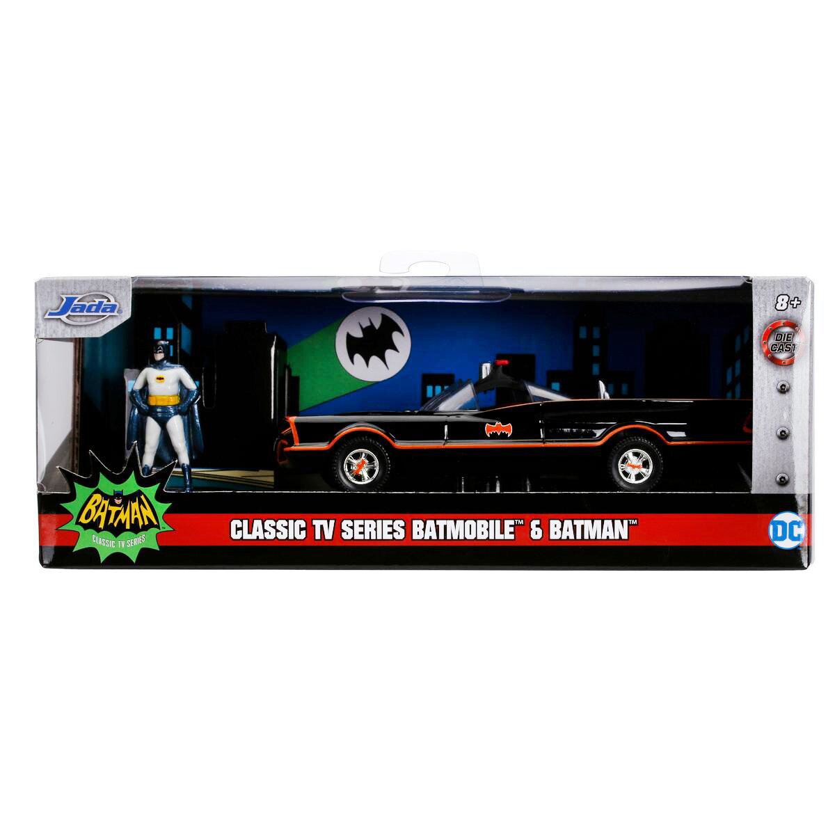 Jada Masina metalica cu figurina Batmobil Clasic 1966 1:32