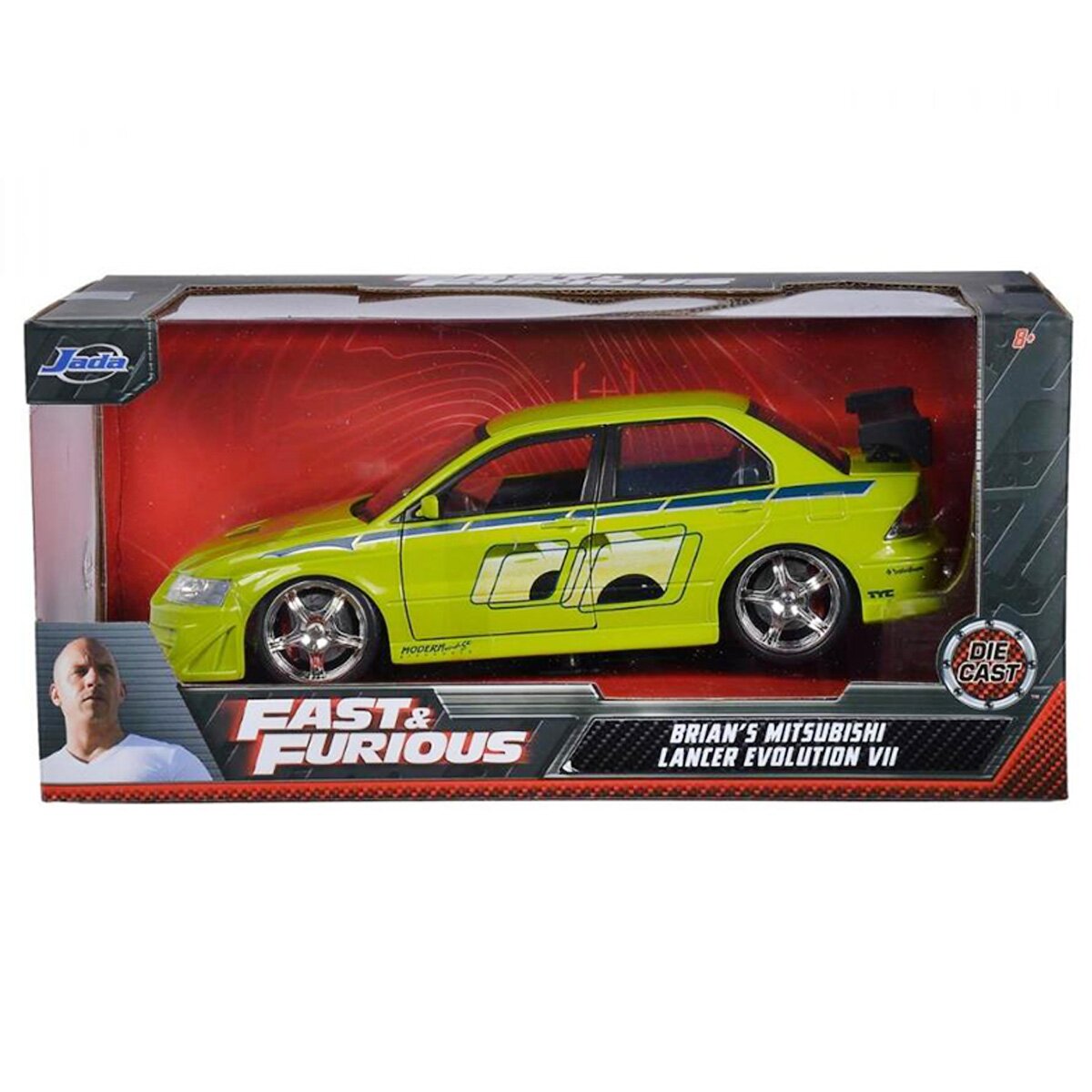 Jada Masina metalica Fast and Furious Mitsubishi Lancer 2002