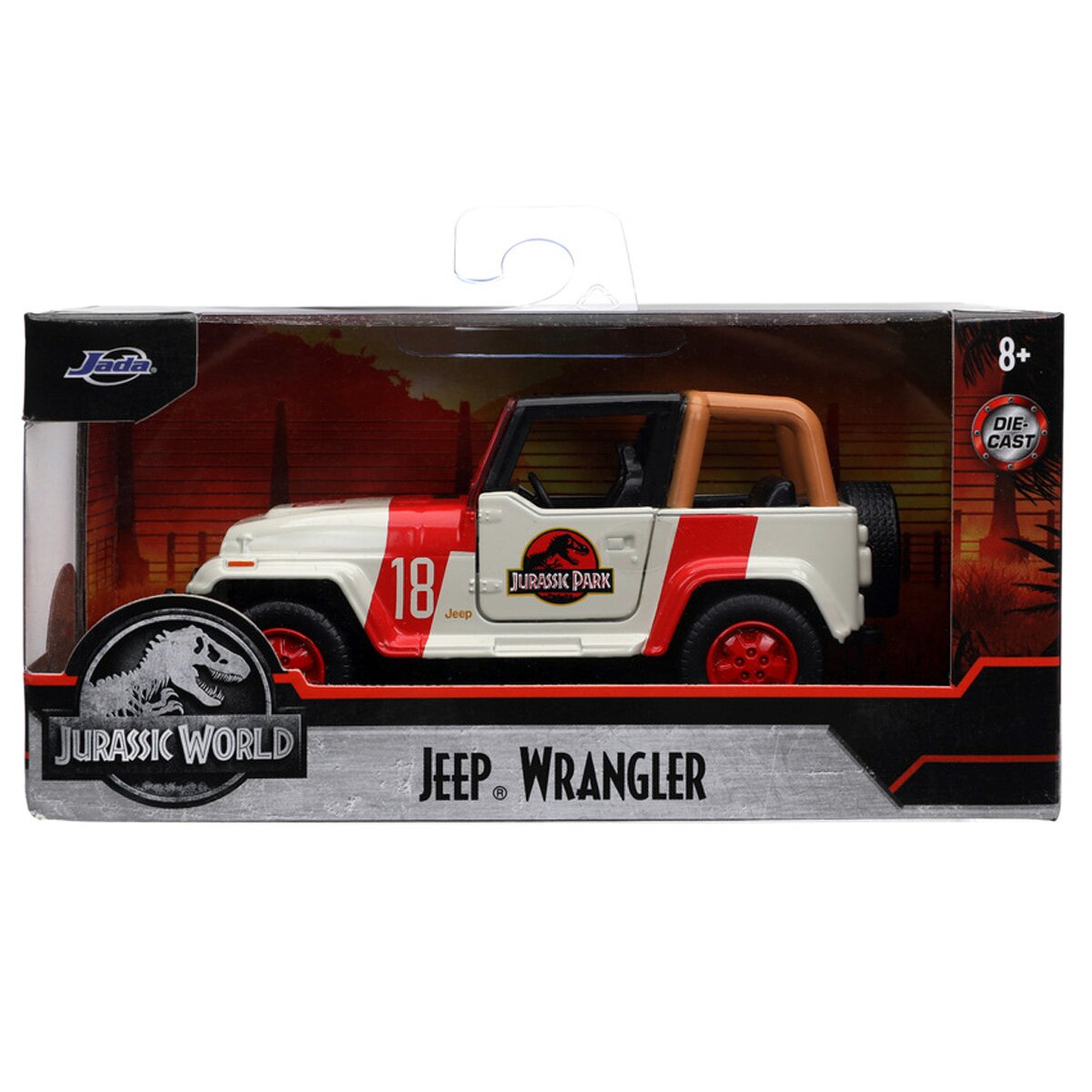 Jada Masina metalica Jurassic World Jeep Wrangler 1:32