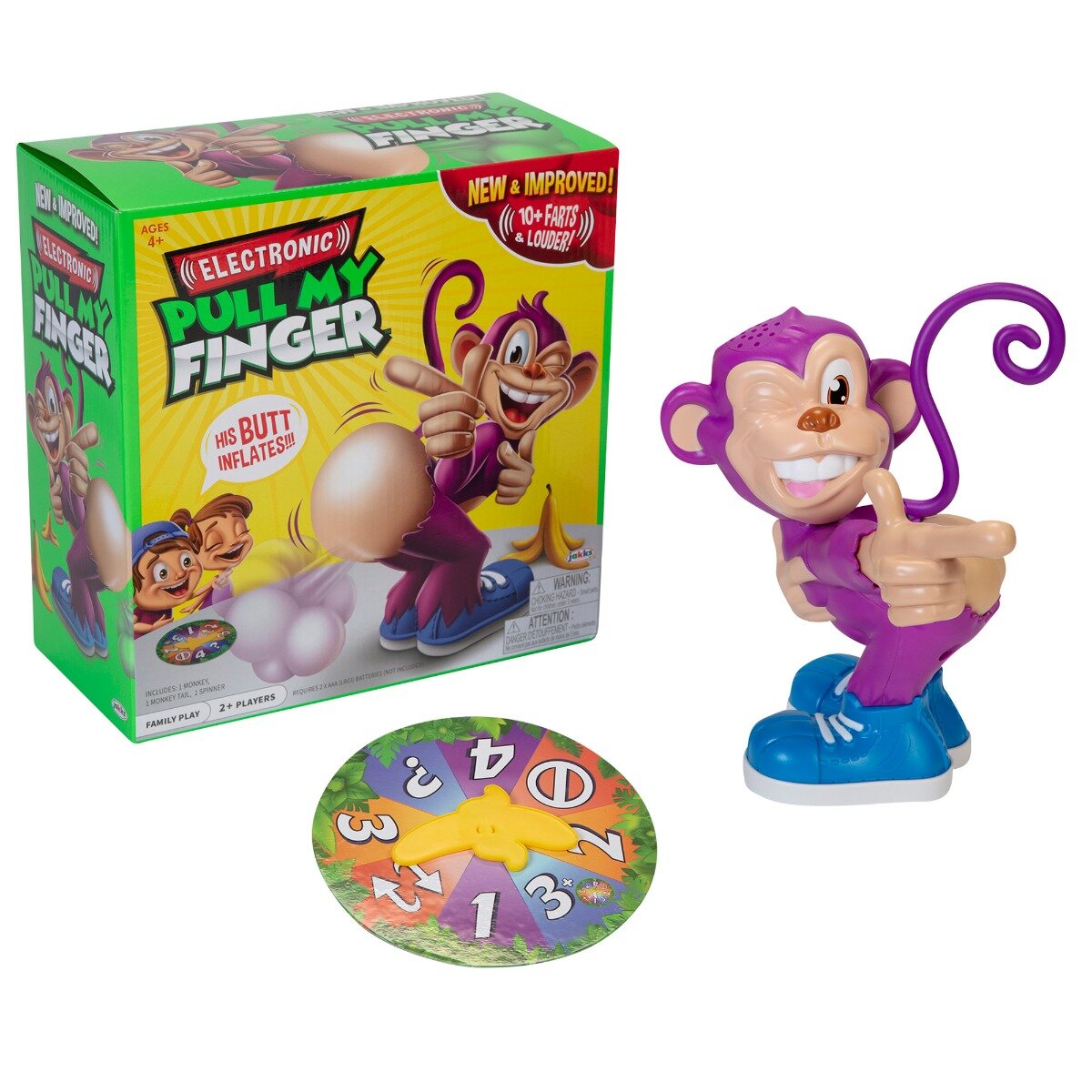 Jakks Pacific Joc de societate Pull My Finger Maimutica poznasa