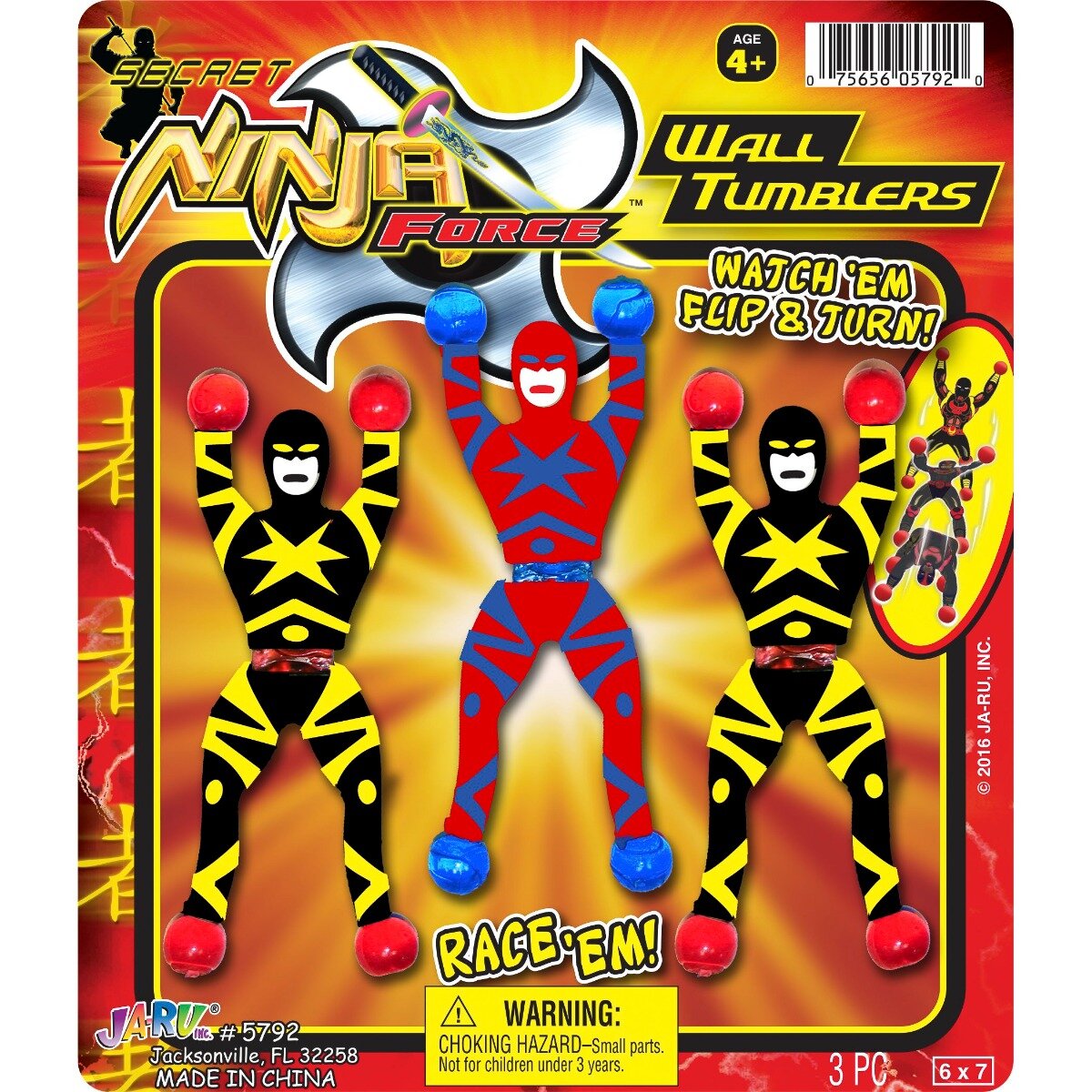 Jaru Set 3 figurine flexibile Ninja Force