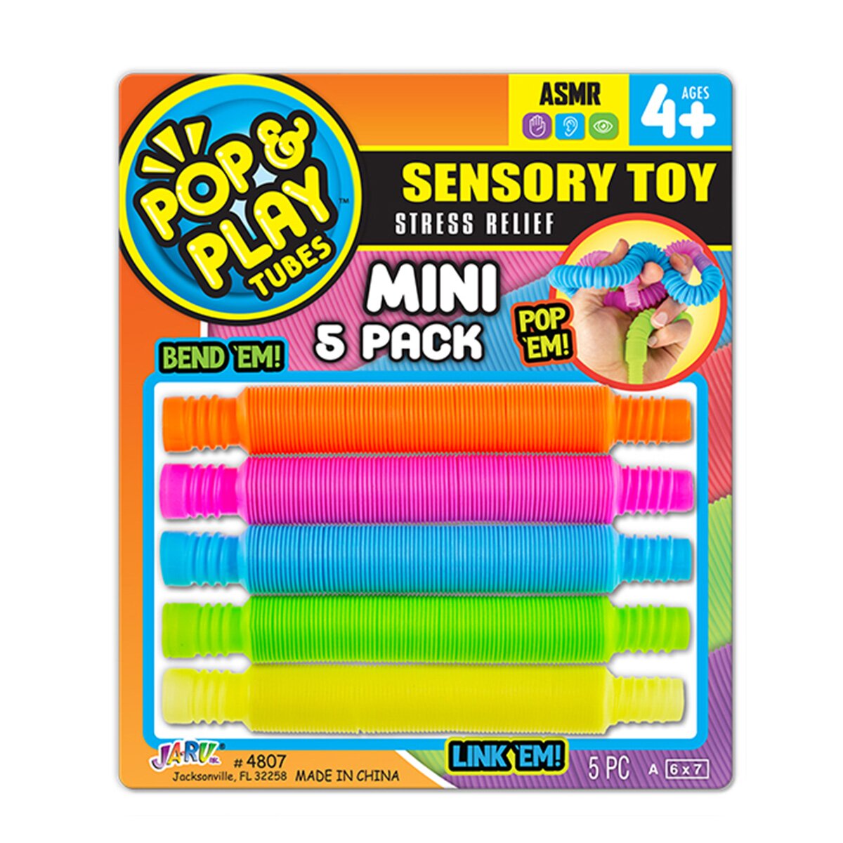 Jaru Set 5 mini tuburi flexibile Pop & Play