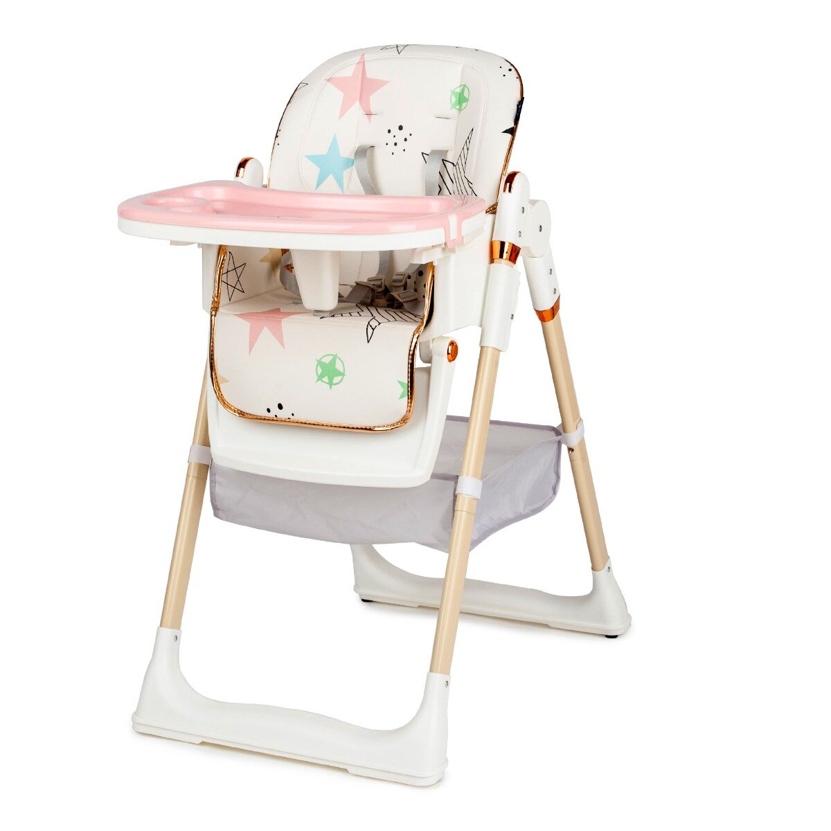 Juju Scaun de masa Eat and fun Pink Stars