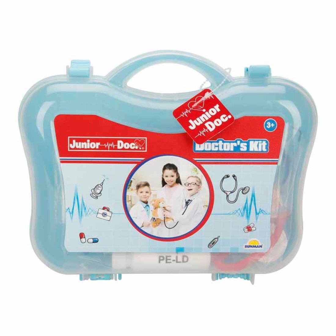 Junior Doc Set de joaca in gentuta Trusa de doctor Blue