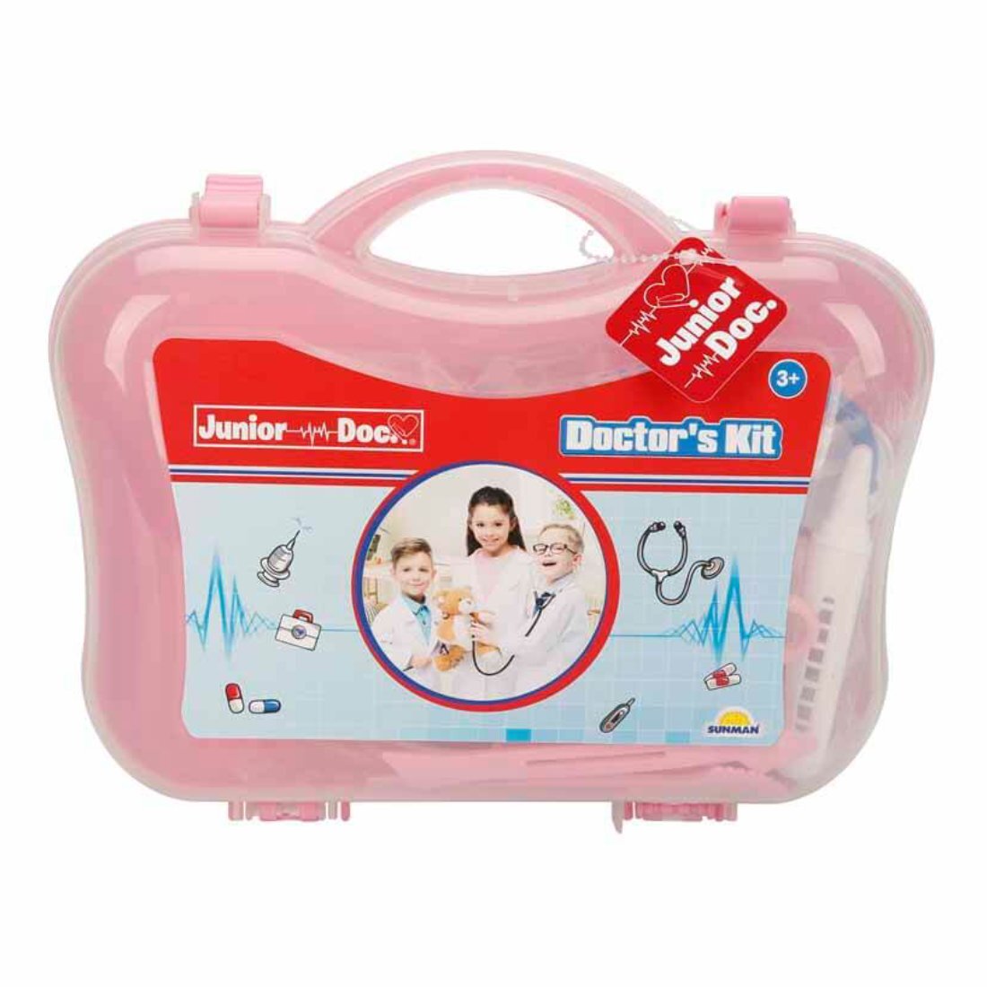 Junior Doc Set de joaca in gentuta Trusa de doctor Roz