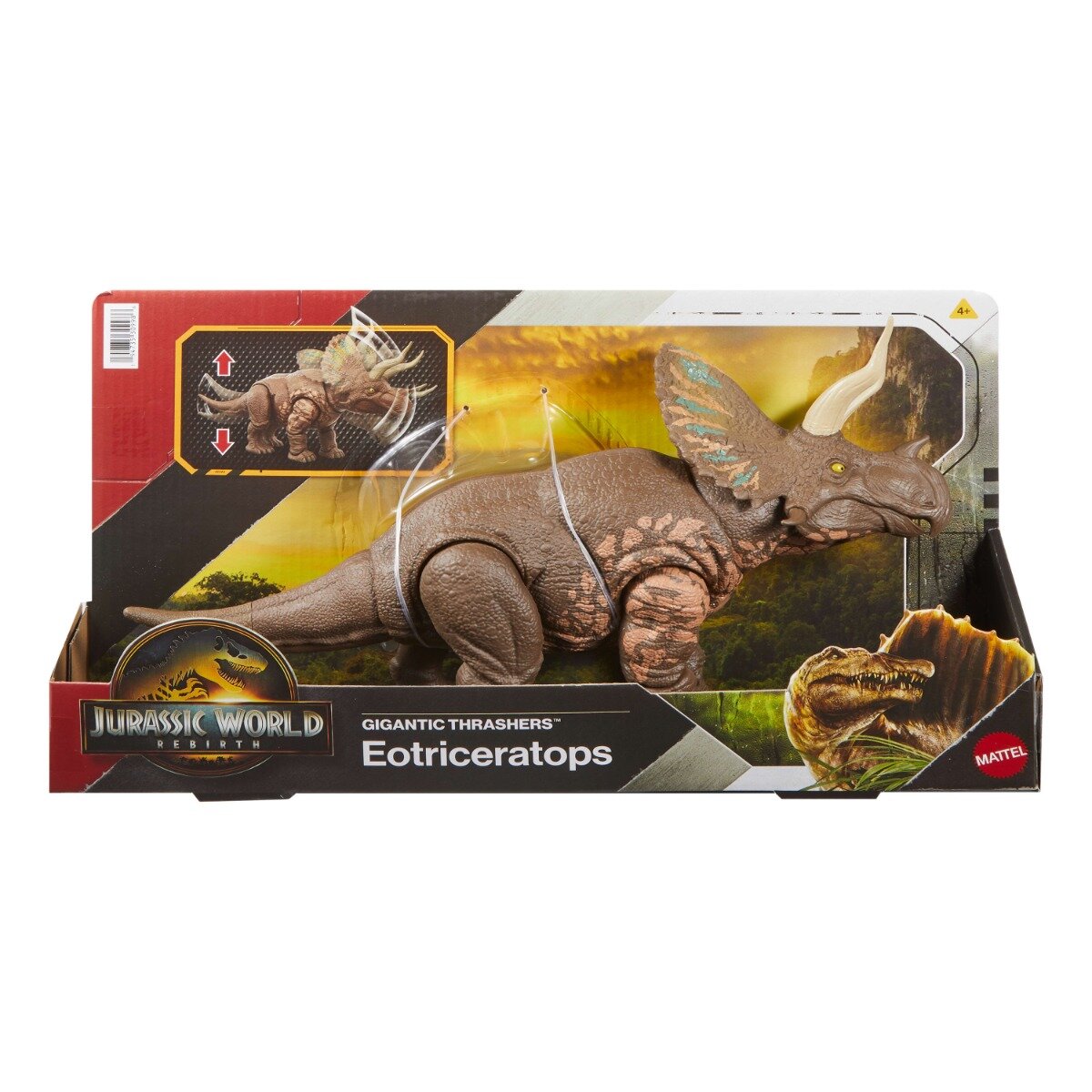 Jurassic World Figurina articulata Gigantic Thrashers Eotriceratops JGB93