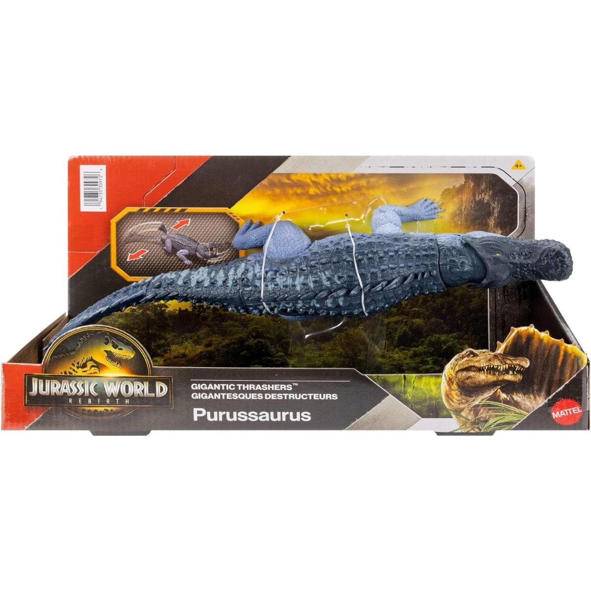 Jurassic World Figurina articulata Gigantic Thrashers Purussaurus JGB94