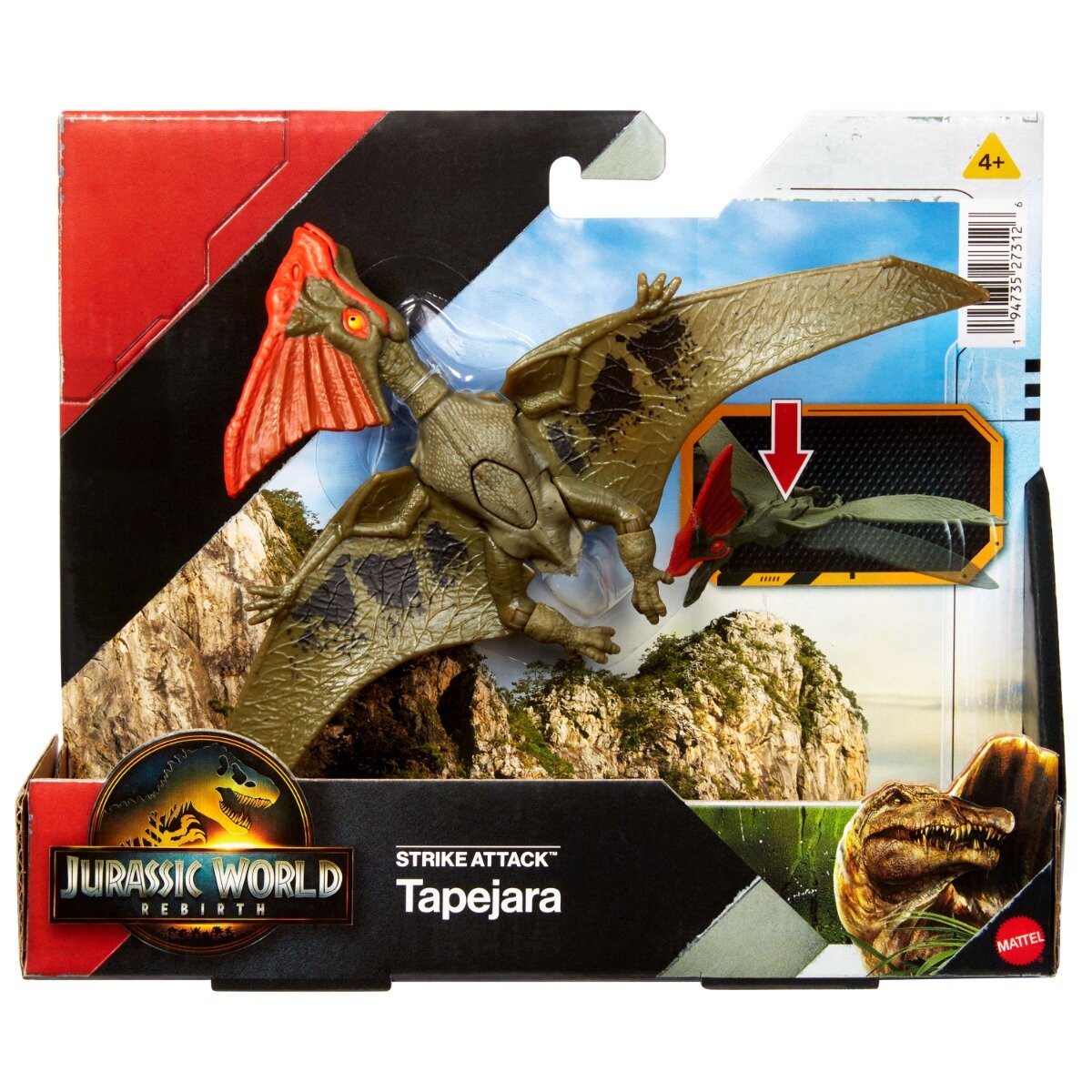 Jurassic World Figurina articulata Rebirth Strike Attack Tapejara JCL63