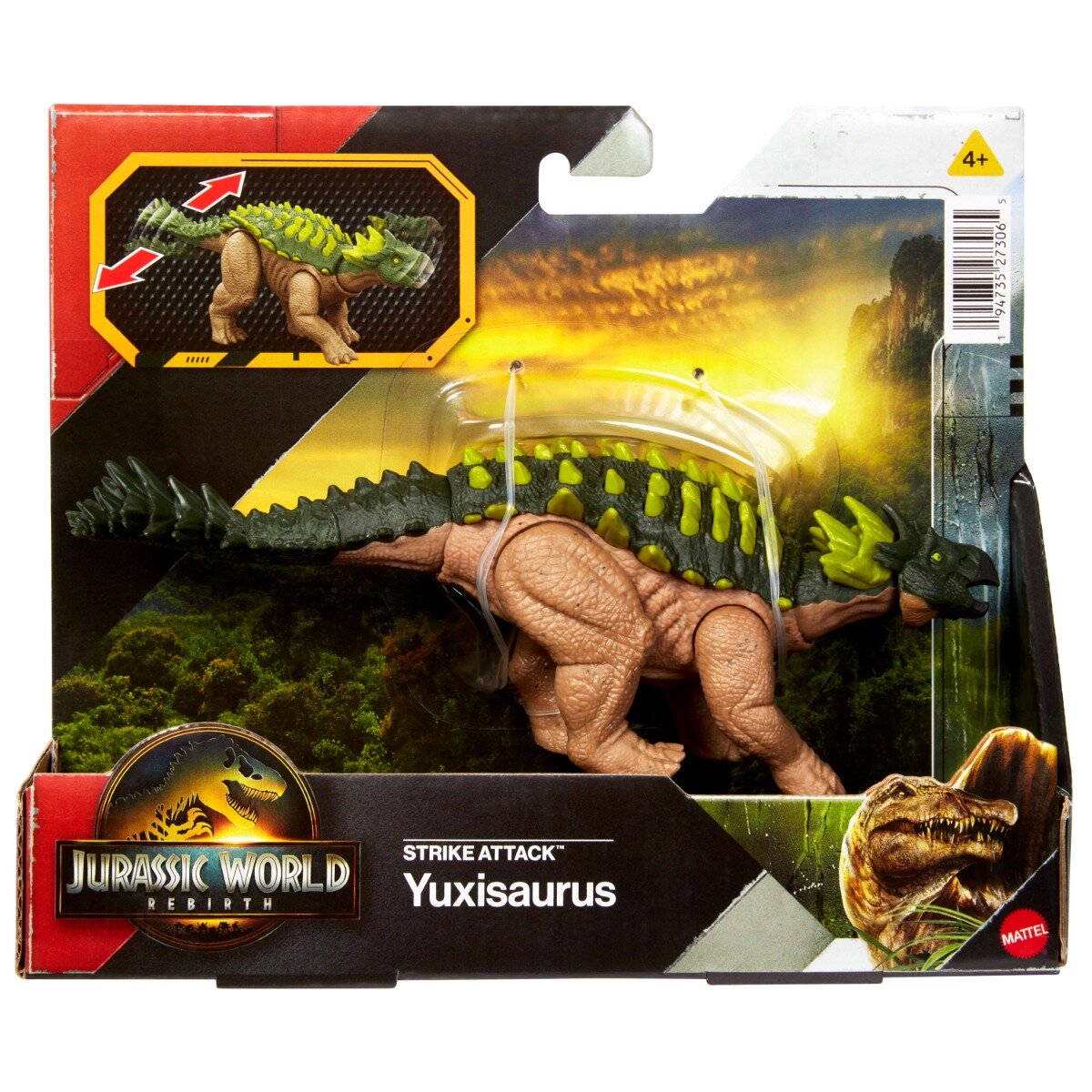 Jurassic World Figurina articulata Rebirth Strike Attack Yuxisaurus JCL62