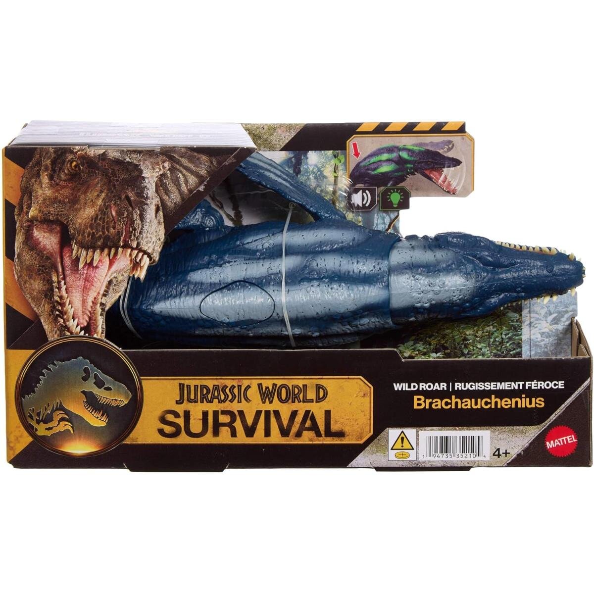 Jurassic World Figurina articulata Survival Wild Roar Brachauchenius JKL79