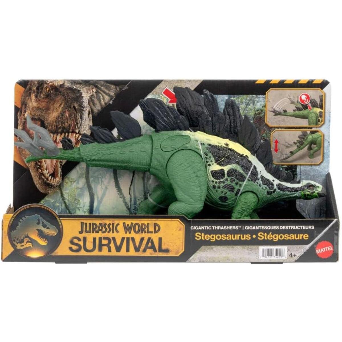 Jurassic World Figurina articulata Survival Wild Roar Stegosaurus JKL85