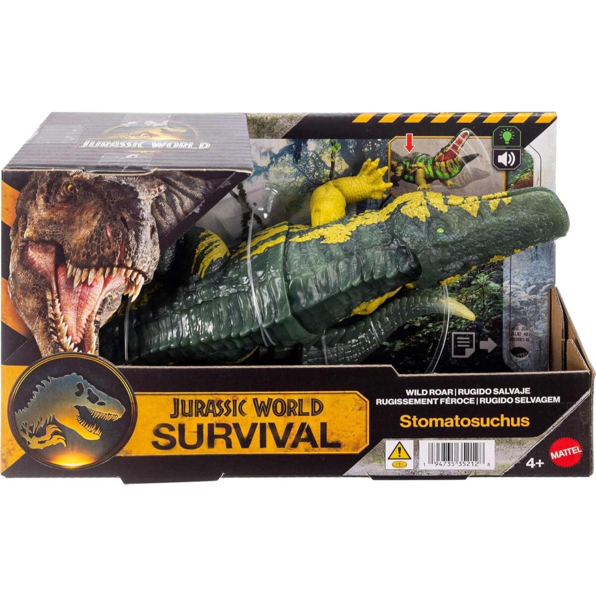 Jurassic World Figurina articulata Survival Wild Roar Stomatosuchus JKL82