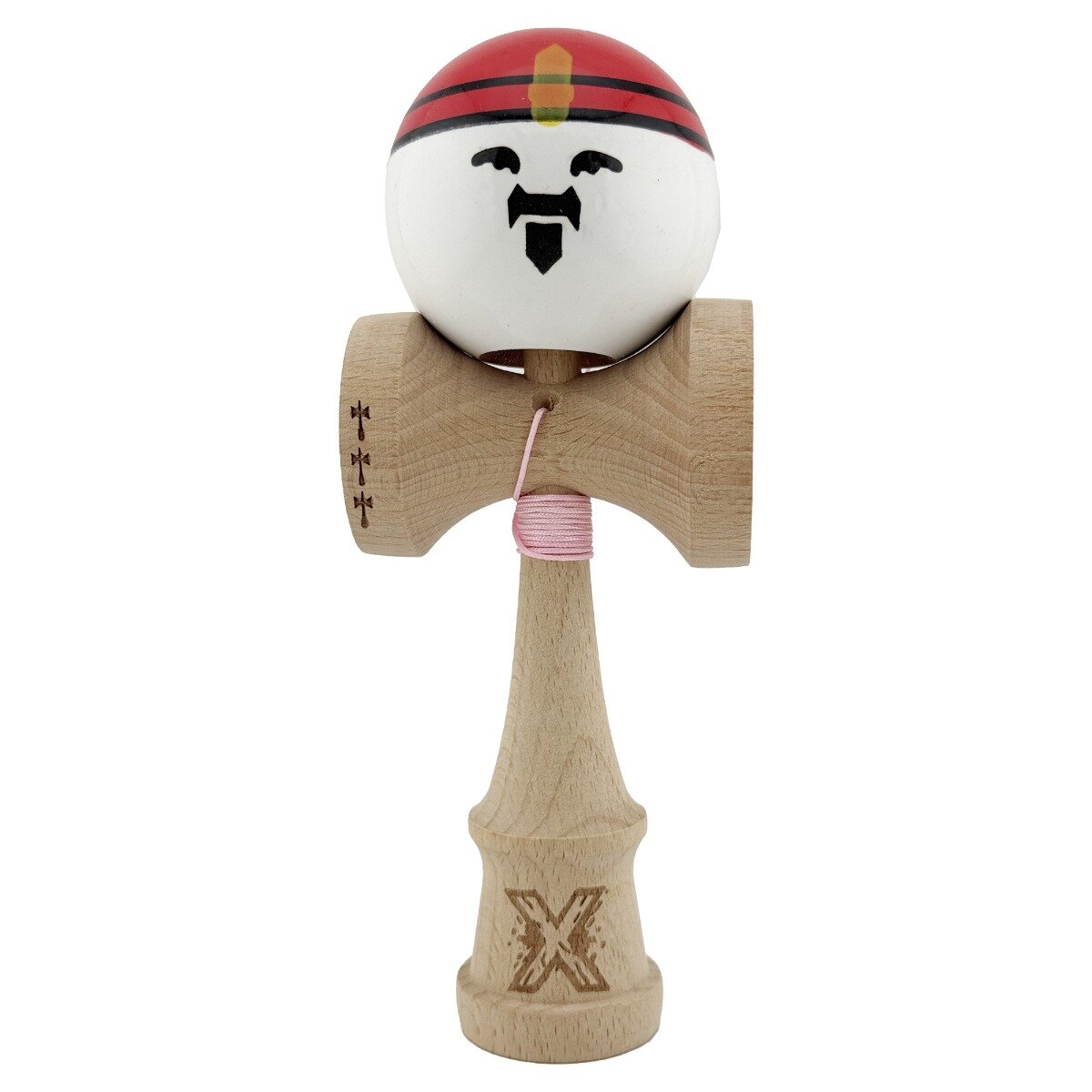 Kendama X Jucarie de indemanare din lemn Flippy Rege Super Sticky Legendary Big Cups V2 18 cm Maro