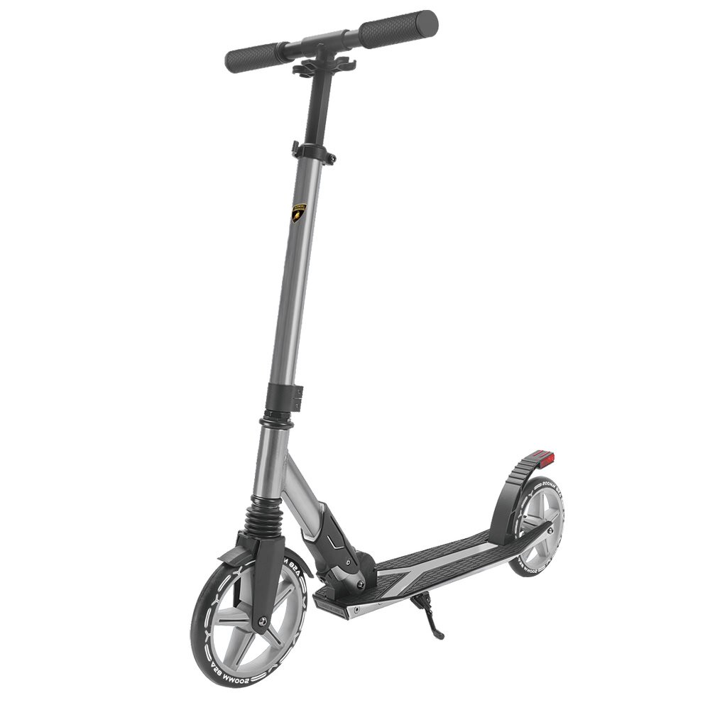 Kick n Roll Trotineta pliabila cu suspensie cric si lumina de frana pe spate Kick'n Roll Lamborghini L2-200 Gri