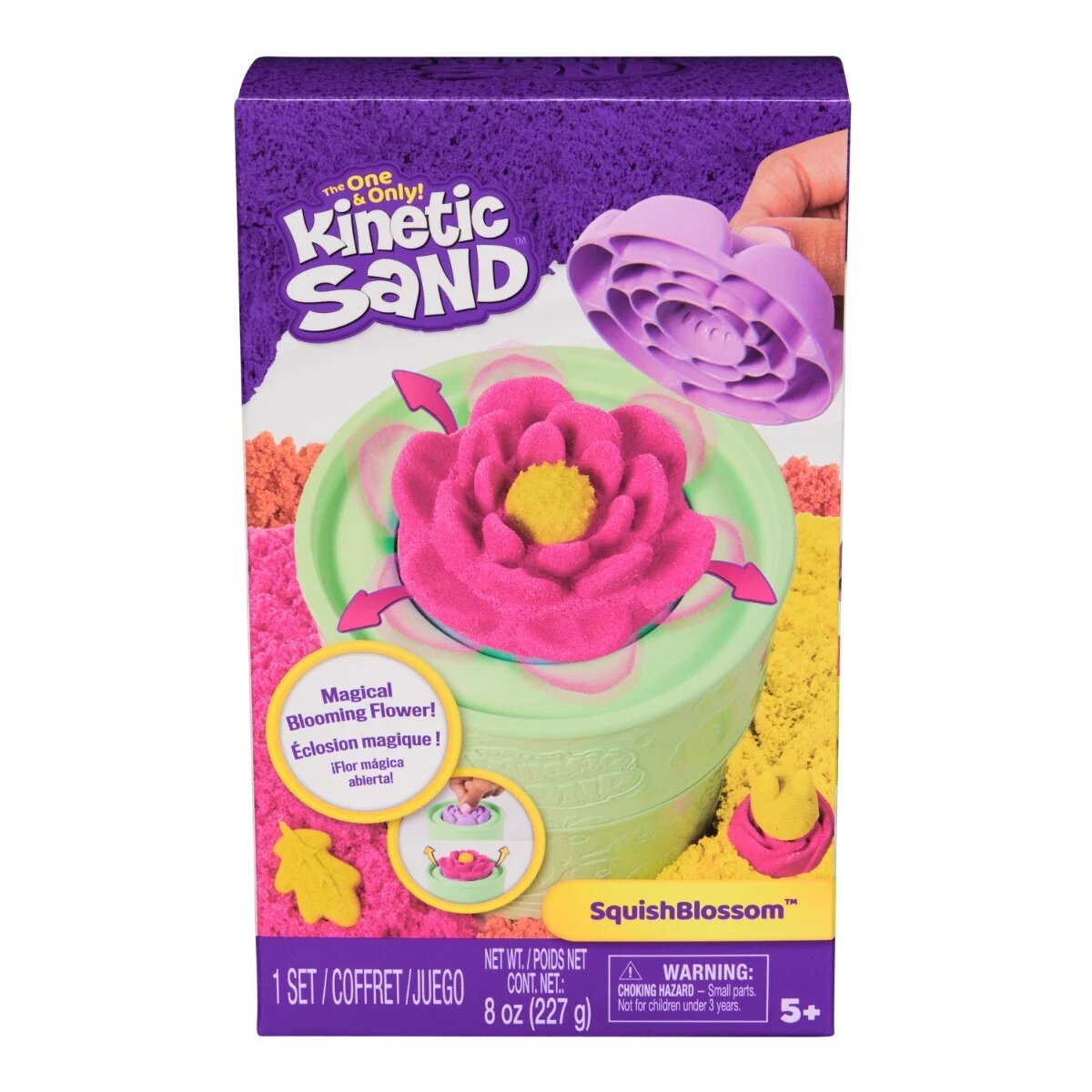 Kinetic Sand Set de joaca cu nisip Floare Squish Blossom 6071548