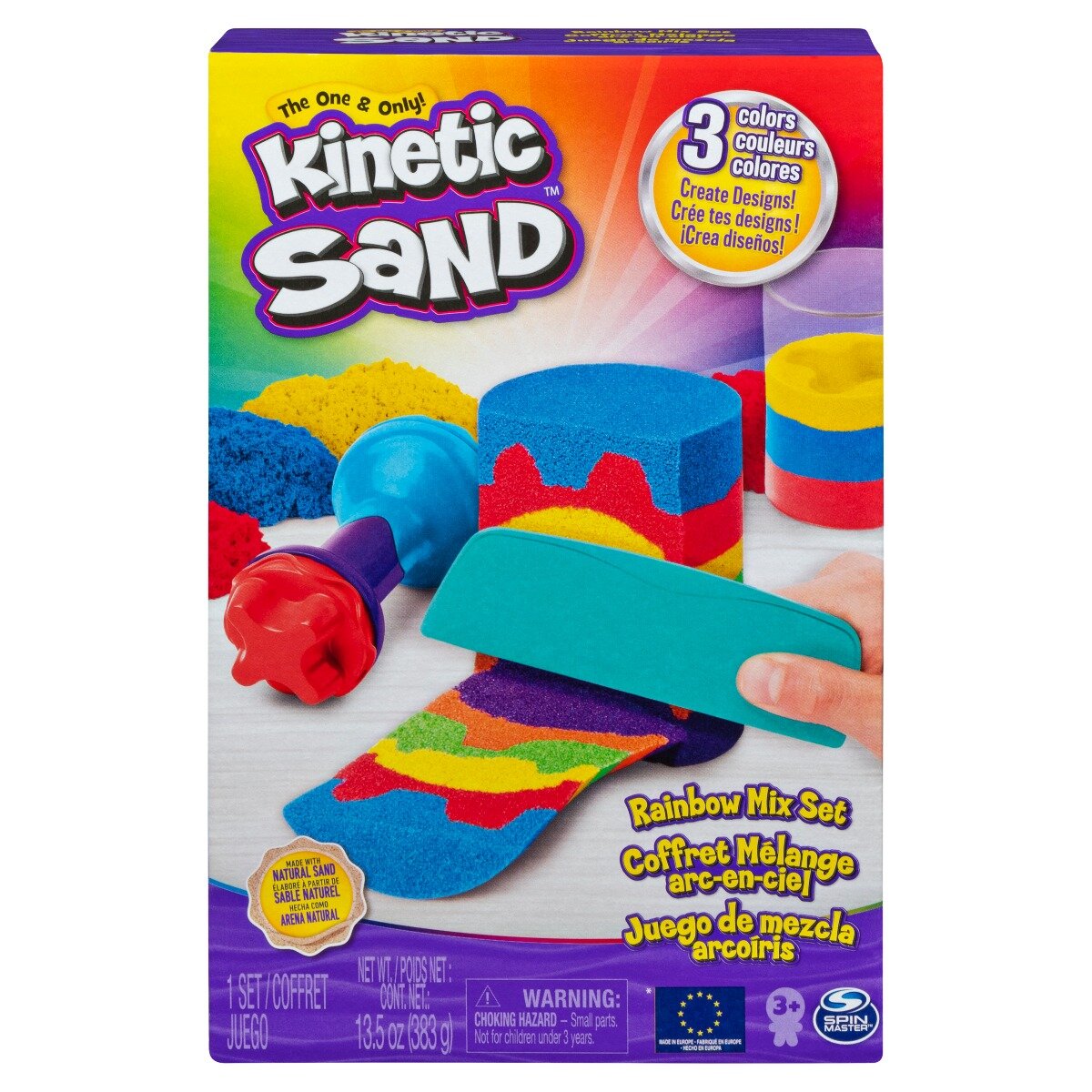 Kinetic Sand Set de joaca - Unelte de Curcubeu