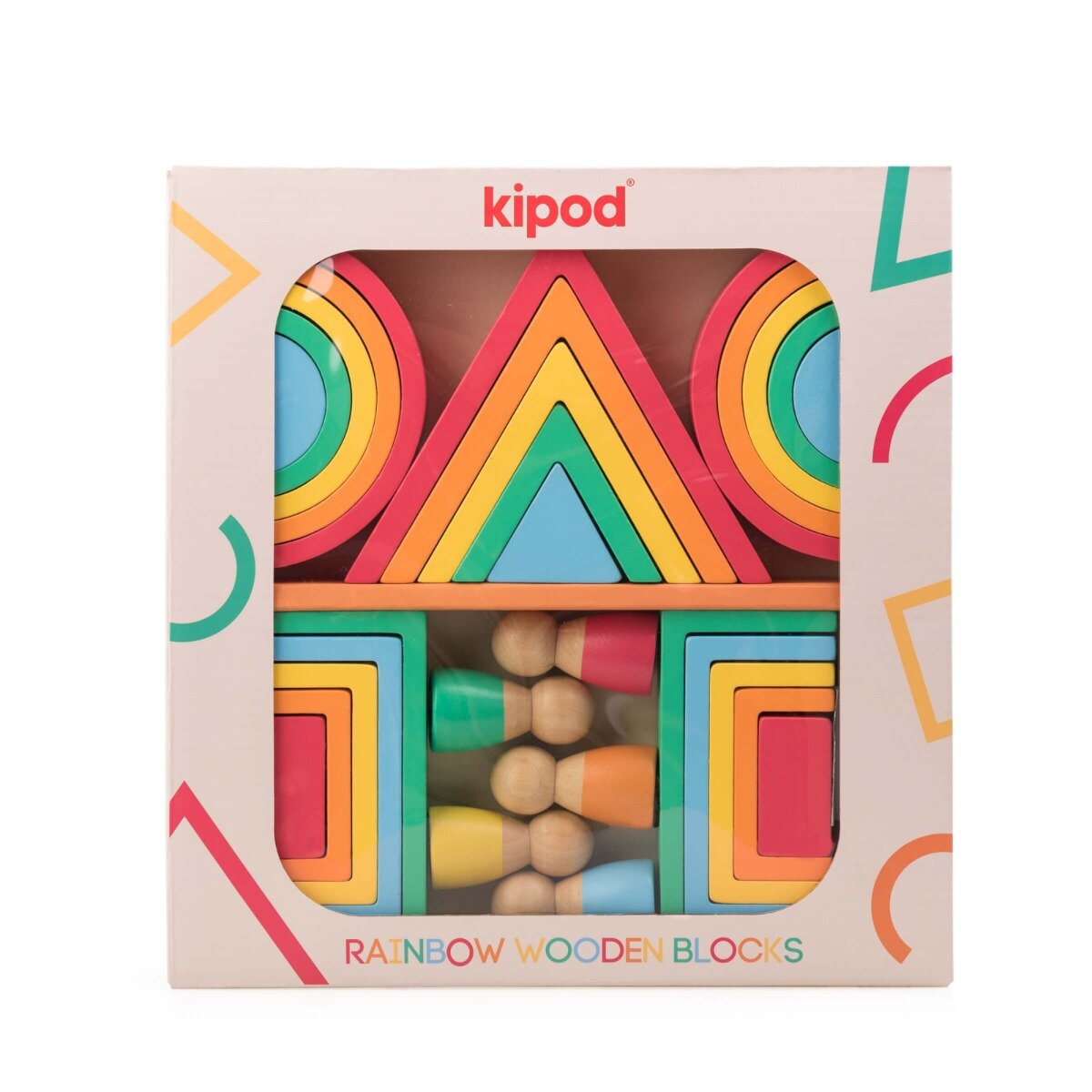 Kipod Jucarie de construit montessori Curcubeu