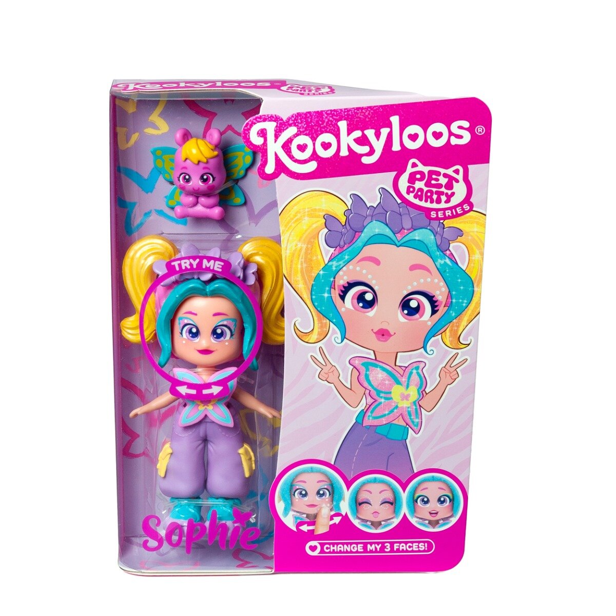 Kookyloos Papusa Pets Party Sophie