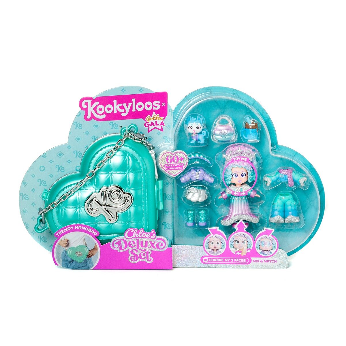 Kookyloos Set de joaca cu papusa si accesorii poseta lui Chloe