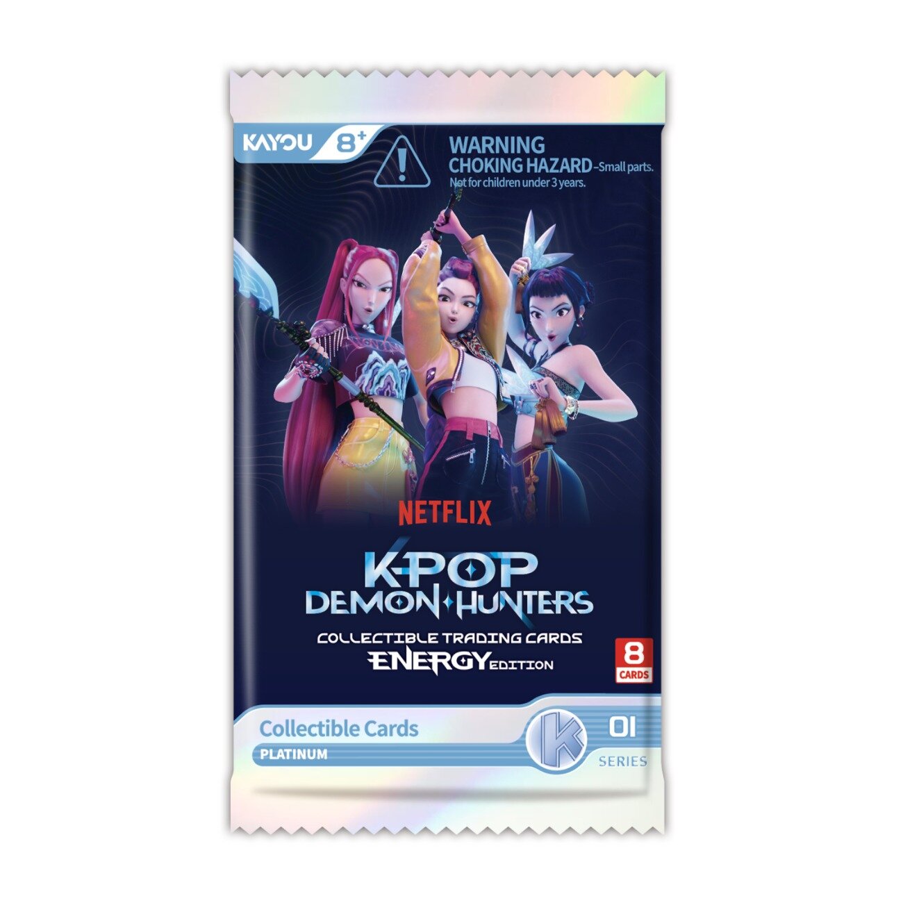 KPop Set 8 cartonase colectibile K-Pop Demon Hunters Energy Edition Seria 1