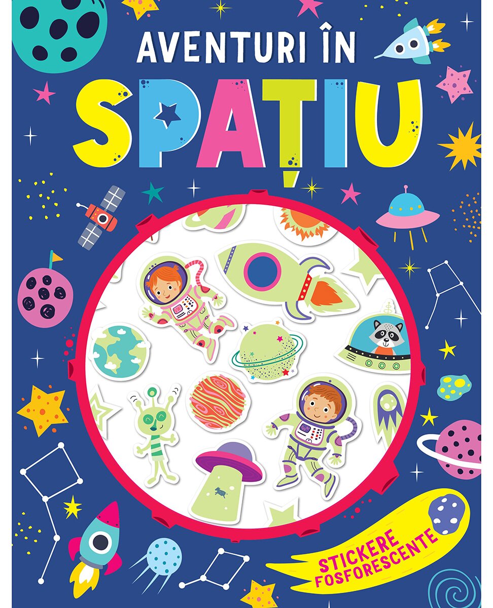 Kreativ Aventuri in spatiu Stickere fosforescente