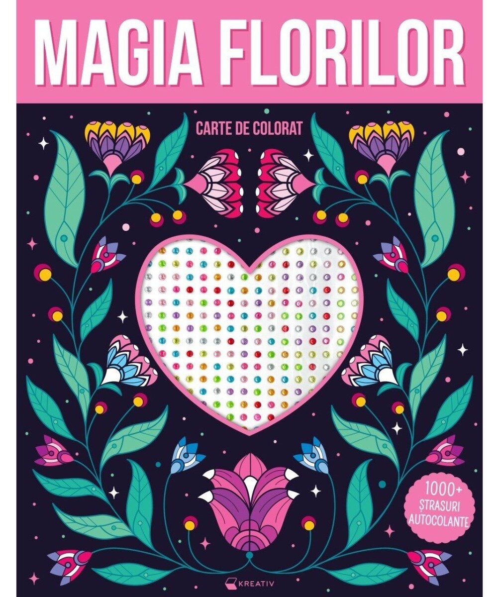 Kreativ Magia florilor 1000 strasuri autocolante
