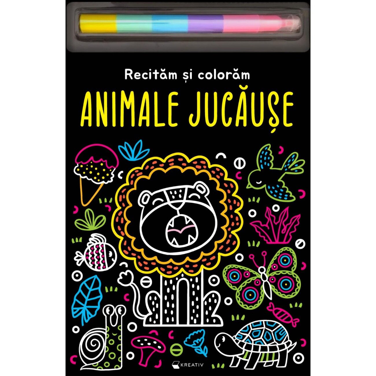 Kreativ Recitam si coloram Animale jucause