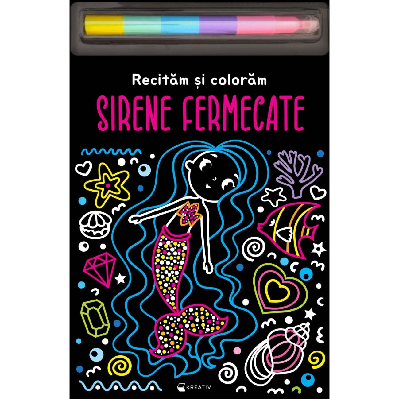 Kreativ Recitam si coloram Sirene fermecate