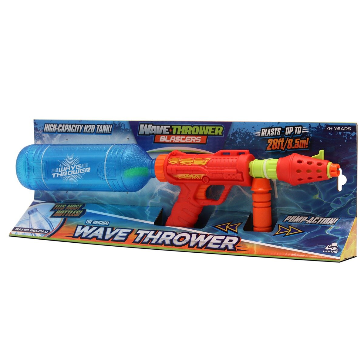 Lanard Toys Pistol cu apa Wave Thrower Blasters Original Wave Thrower Albastru
