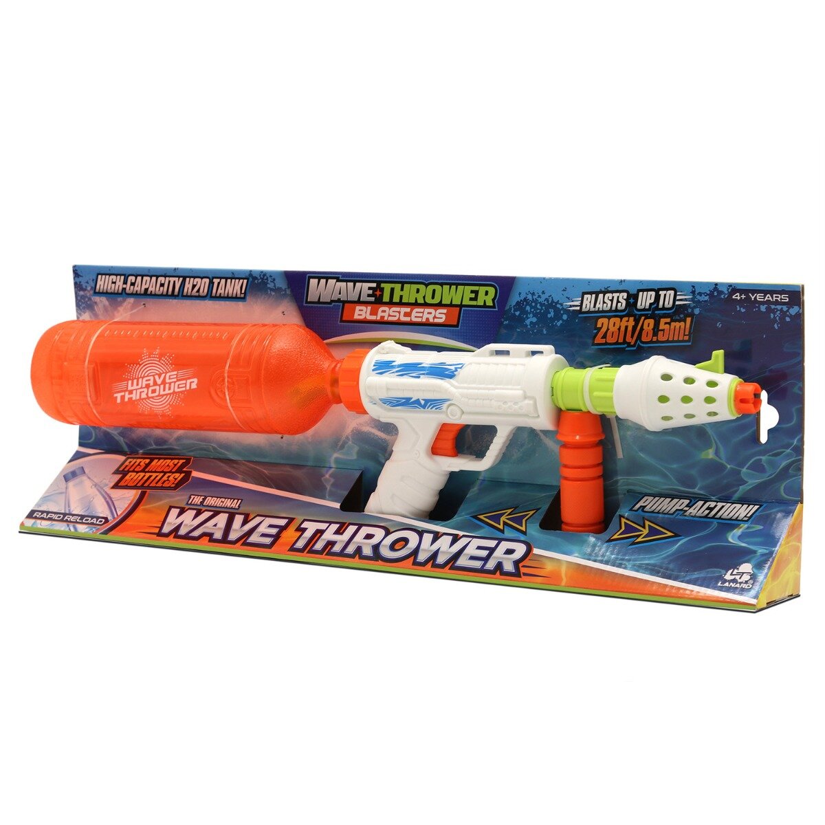 Lanard Toys Pistol cu apa Wave Thrower Blasters Original Wave Thrower Portocaliu