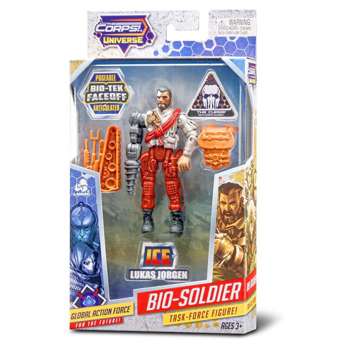 Lanard Toys Set soldat cu accesorii Lukas Jorgen The Corps Universe