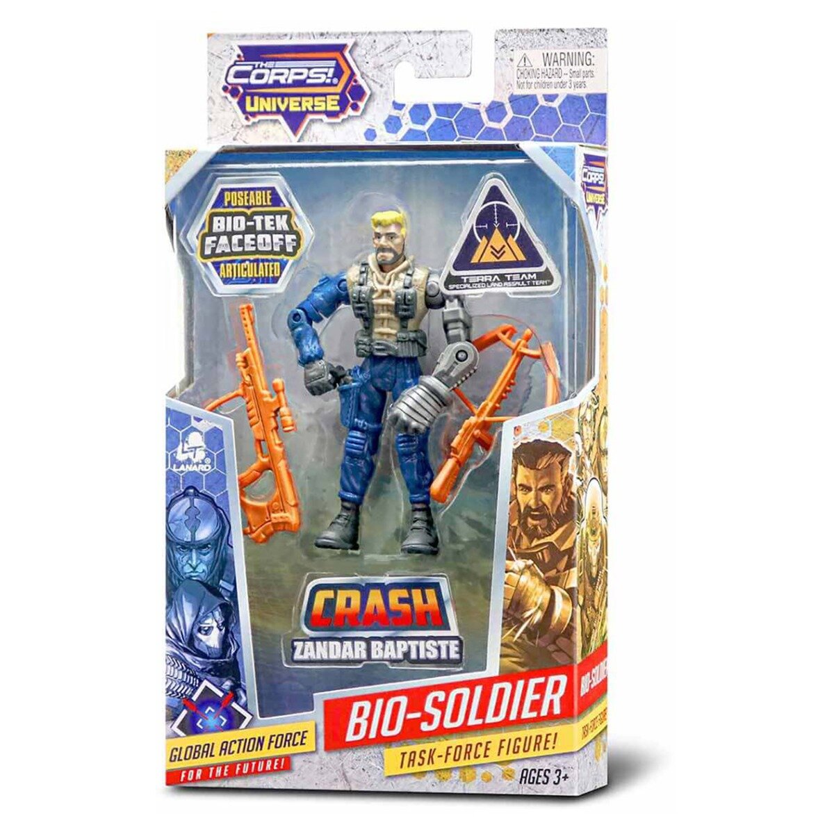 Lanard Toys Set soldat cu accesorii Zandar Baptiste The Corps Universe