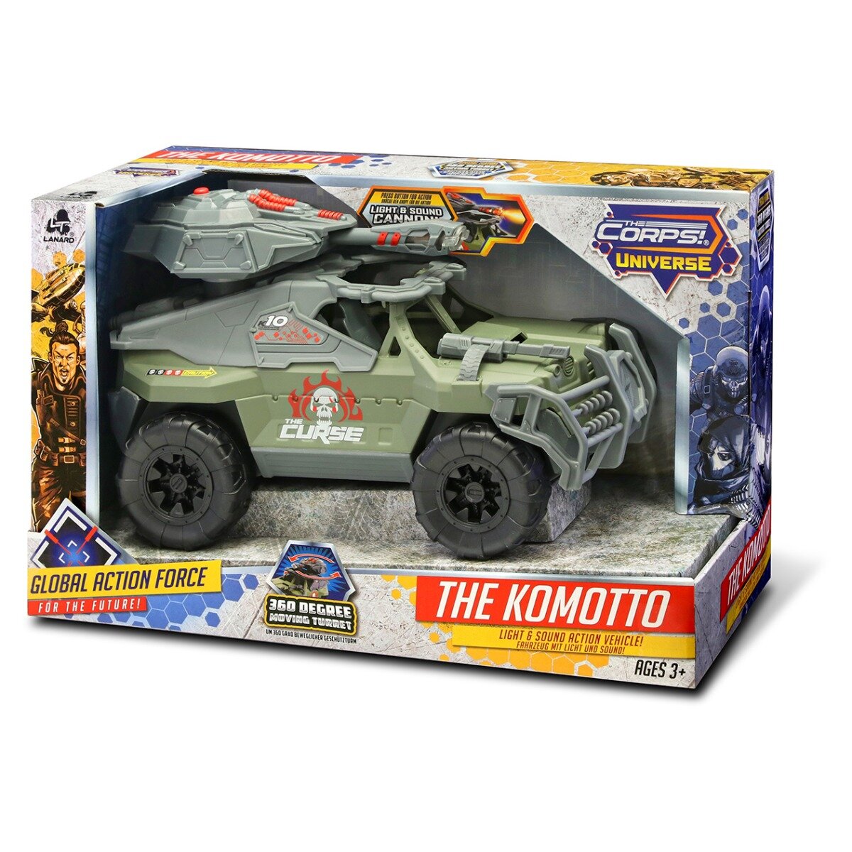Lanard Toys Vehicul militar Jeep cu lumini si sunete The Corps Universe