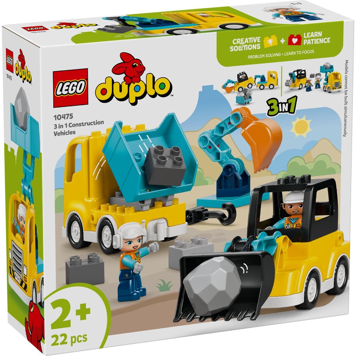 LEGO® DUPLO - Vehicule de constructii 3 in 1 (10475)