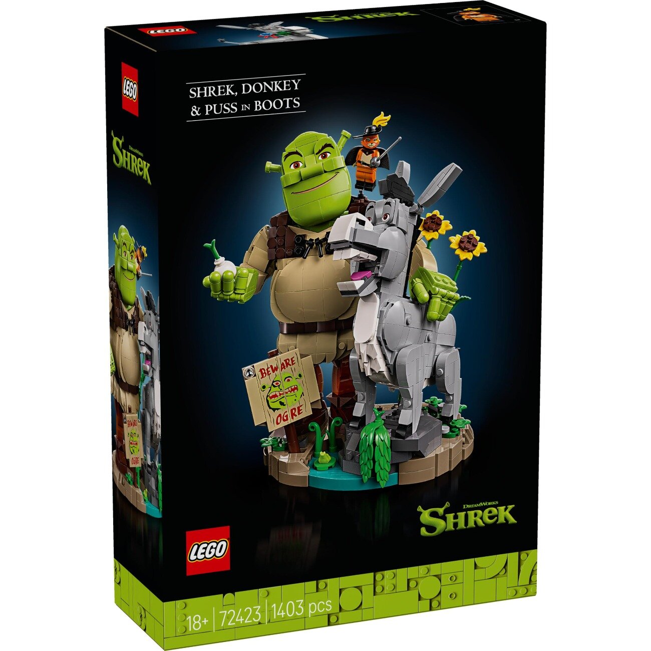 LEGO® Shrek - Shrek Magarusul si Motanul incaltat (72423)