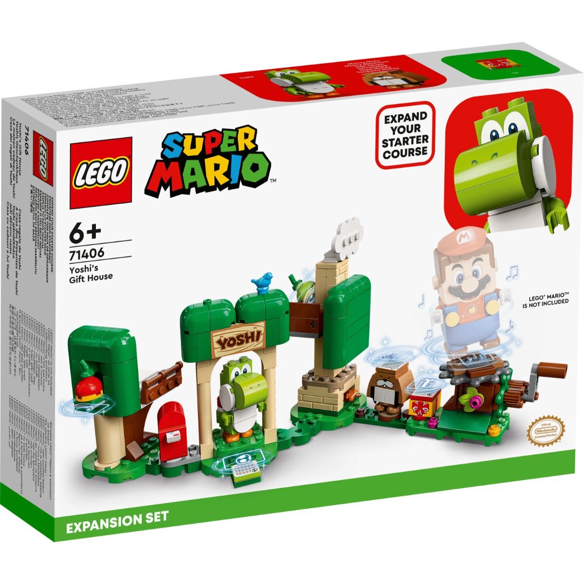  LEGO® Super Mario - Set de extindere Casa cu Cadouri a lui Yoshi (71406)
