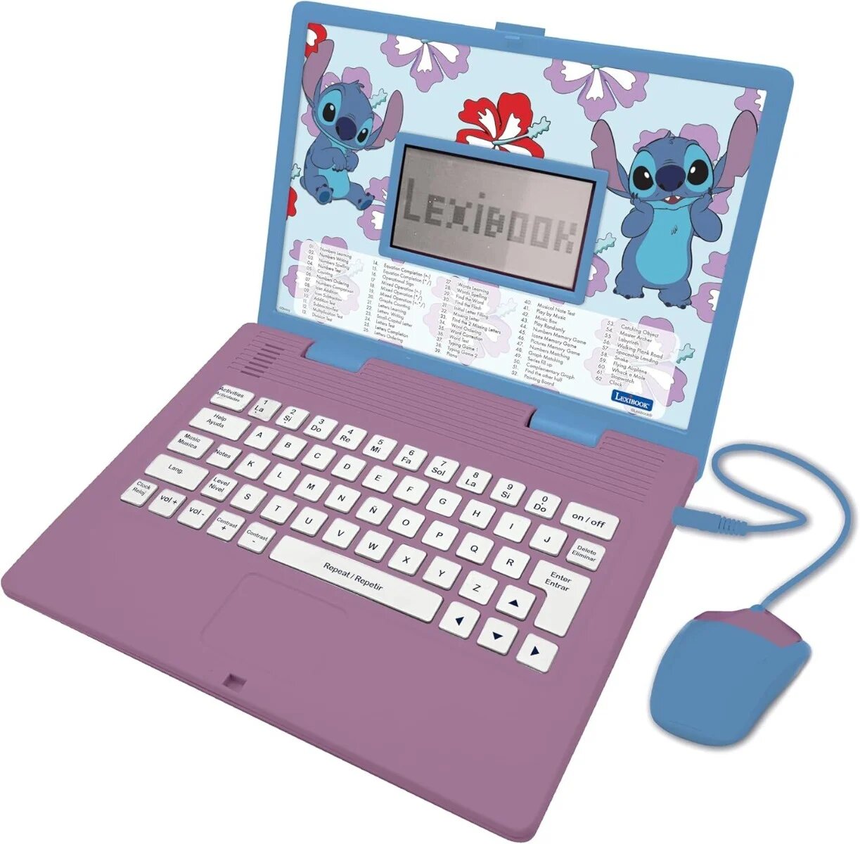 Lexibook Laptop educational Disney Stitch 124 activitati