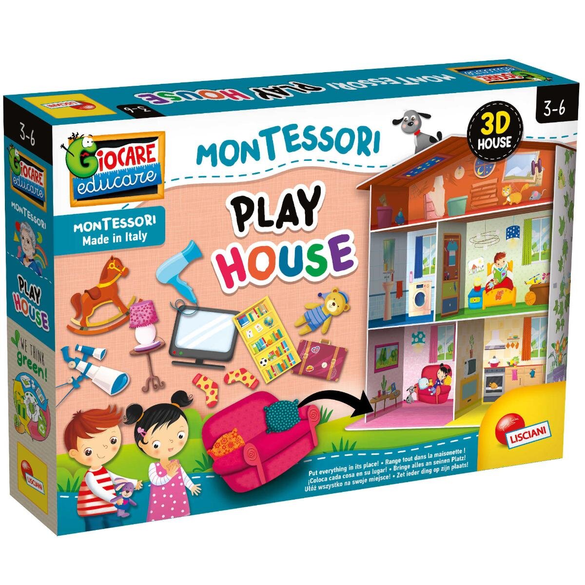 LISCIANI Joc educativ Montessori Casuta pentru joaca