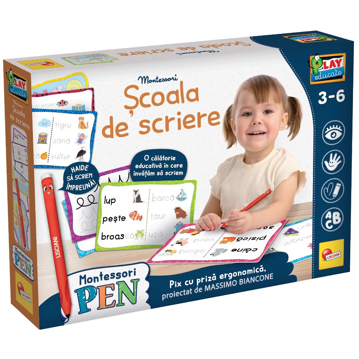 LISCIANI Joc educativ Montessori Scoala de scriere