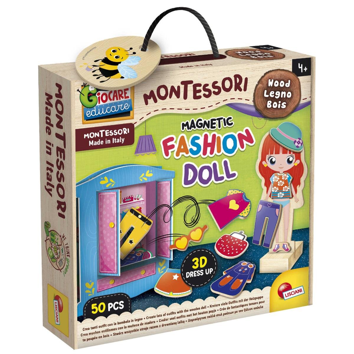 LISCIANI Joc magnetic Montessori Papusa fashion