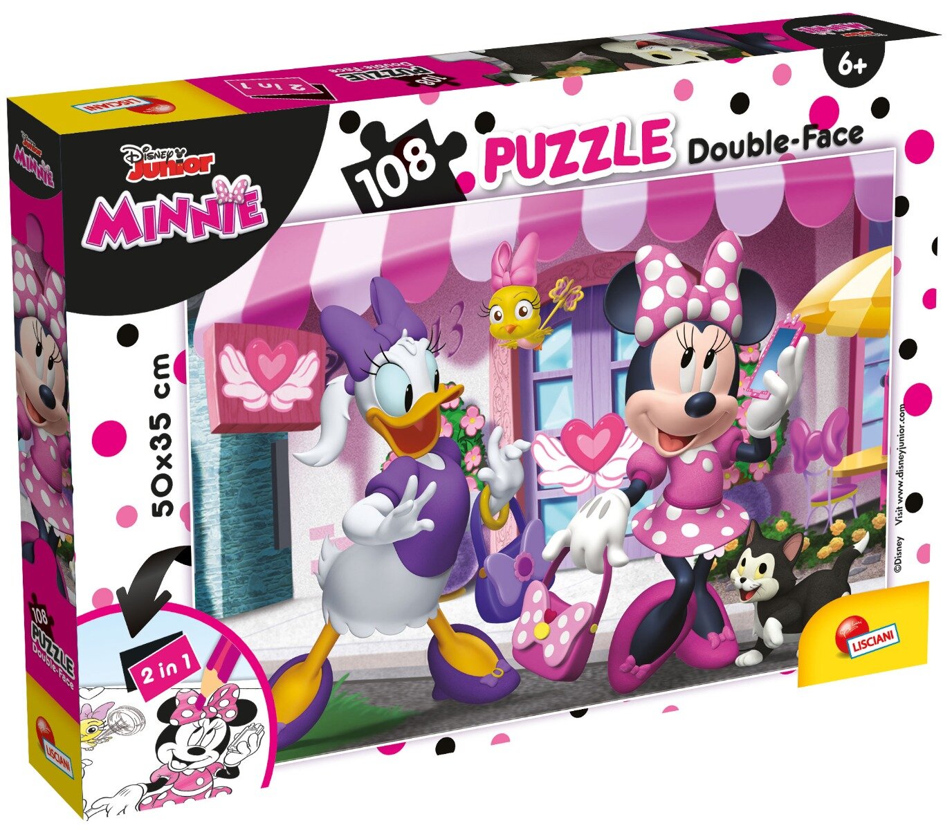 LISCIANI Puzzle 2 In 1 Minnie Mouse Plus 108 piese
