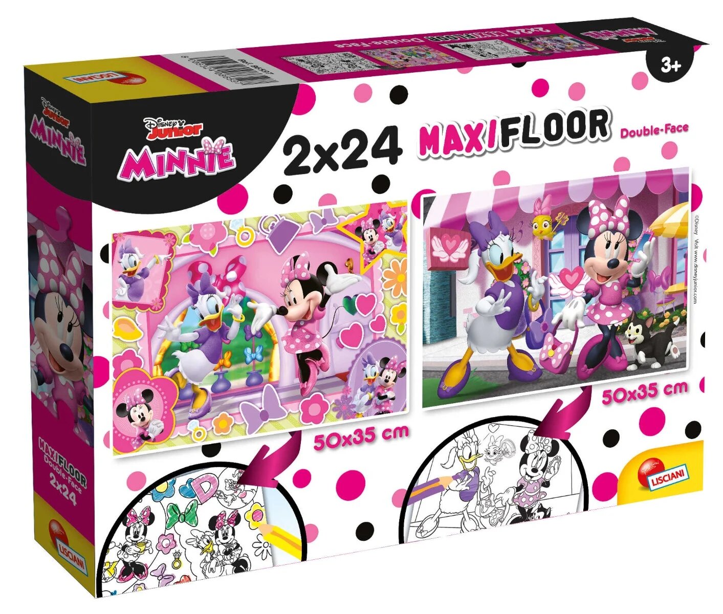 LISCIANI Puzzle de podea Disney Minnie Mouse Maxi 2 x 24 piese