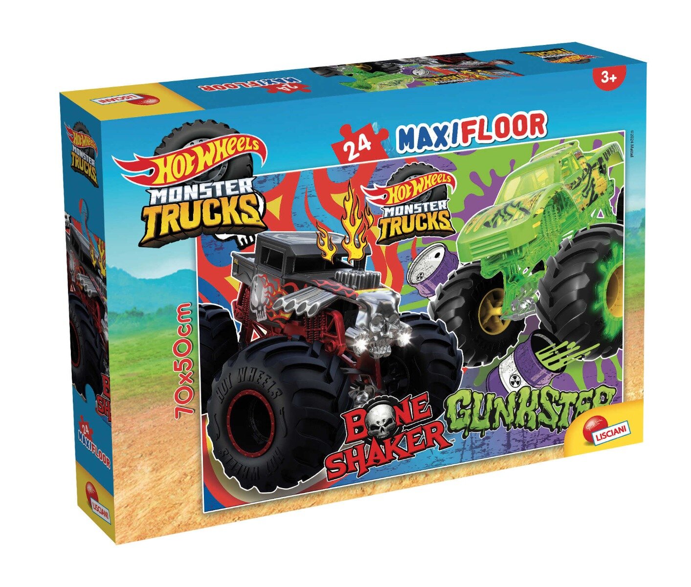 LISCIANI Puzzle de podea Hot Wheels Maxi 24 piese